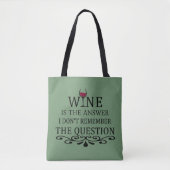 Grappige citaten beroemde wijndrinker slogan tote bag (Voorkant)