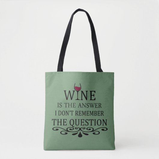 Grappige citaten beroemde wijndrinker slogan tote bag (Voorkant)