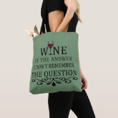 Grappige citaten beroemde wijndrinker slogan tote bag (Dichtbij)