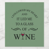 Grappige citaten beroemde wijndrinker slogan wijn etiket (Enkel label)