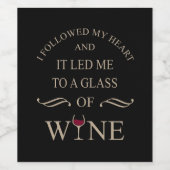 Grappige citaten beroemde wijndrinker slogan wijn etiket (Enkel label)