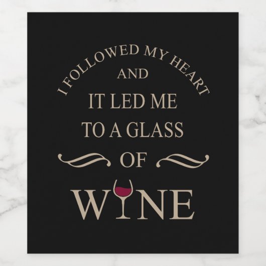 Grappige citaten beroemde wijndrinker slogan wijn etiket (Enkel label)