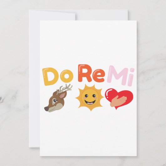 Grappige citaten doen Re Mi Song Muziek - Gift Ide Kaart (Voorkant)