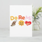 Grappige citaten doen Re Mi Song Muziek - Gift Ide Kaart (Staand voorkant)