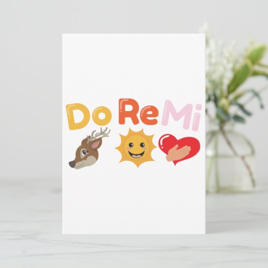 Grappige citaten doen Re Mi Song Muziek - Gift Ide Kaart (Staand voorkant)