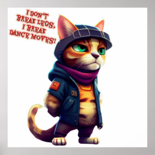 Grappige citaten gezegd door een kattenbende baas poster