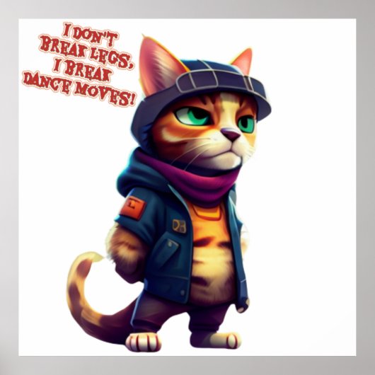 Grappige citaten gezegd door een kattenbende baas poster (Voorkant)