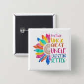 grappige citaten humor vader grapjes vierkante button 5,1 cm (Voorkant /achterkant)