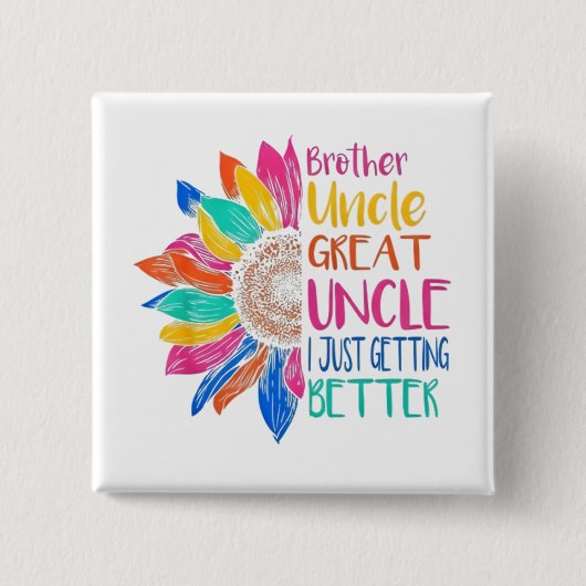 grappige citaten humor vader grapjes vierkante button 5,1 cm (Voorkant)