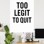 Grappige citaten: Ik kwam, ik zag, ik maakte het o Poster (Thuiskantoor)