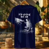 Grappige citaten kikker - het gaat ok meme retro t-shirt