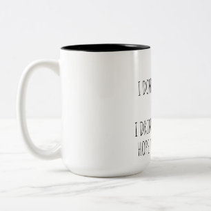 Grappige citaten koffiekop tweekleurige koffiemok