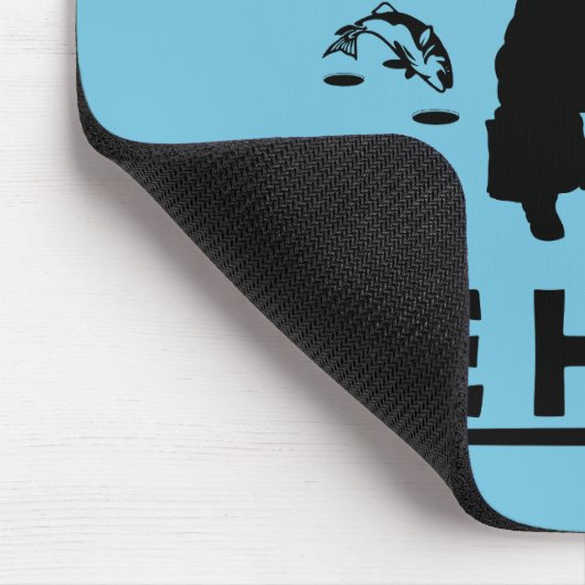 grappige citaten over ijsvisliefhebbers muismat (Hoek)