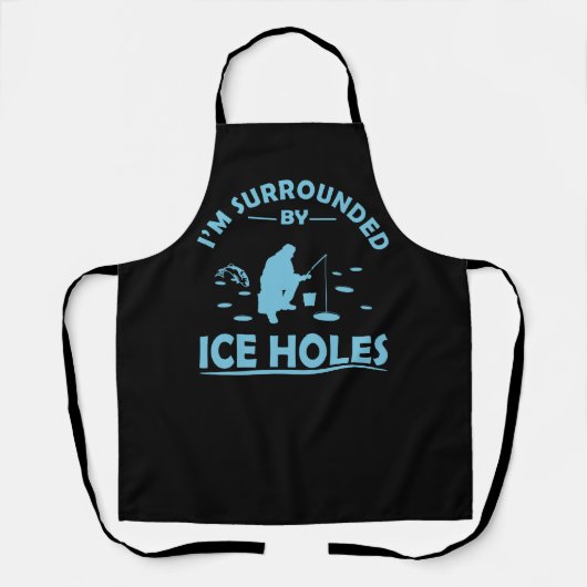 grappige citaten over ijsvisliefhebbers schort (Voorkant)