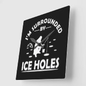 grappige citaten over ijsvisliefhebbers vierkante klok (Hoek)