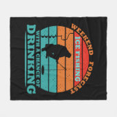 grappige citaten over ijsvisserij en drink liefheb fleece deken (Voorkant (Horizontaal))