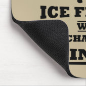 grappige citaten over ijsvisserij en drink liefheb muismat (Hoek)