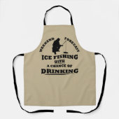 grappige citaten over ijsvisserij en drink liefheb schort (Voorkant)