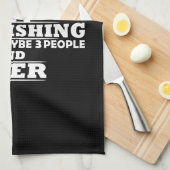 grappige citaten over ijsvisserij en drink liefheb theedoek (Quarter Fold)