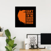 grappige citaten over man met rode baard poster (Thuiskantoor)