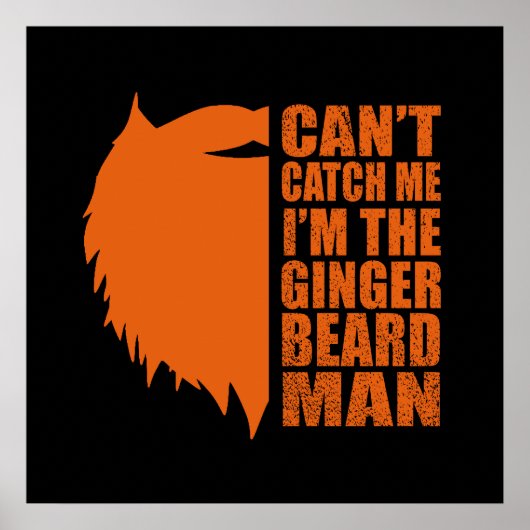 grappige citaten over man met rode baard poster (Voorkant)