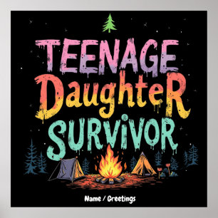 Grappige Citaten over Overleven als Ouder van een  Poster