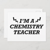 Grappige citaten over scheikundeleraar feestdagenkaart (Voorkant / Achterkant)