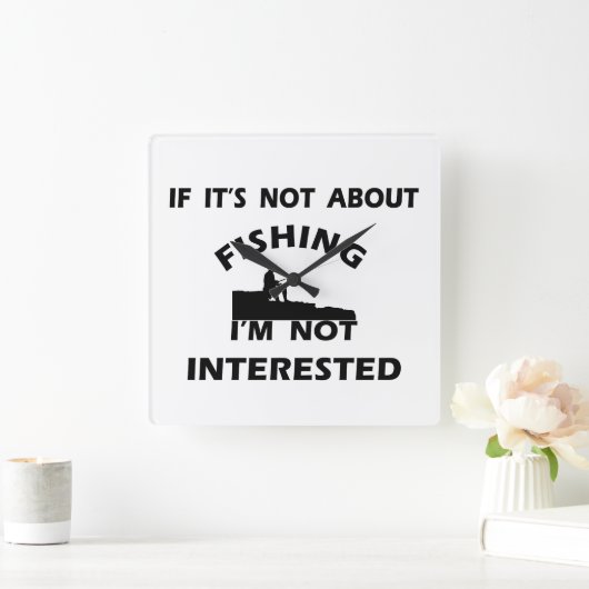 grappige citaten over visserij vierkante klok (Huis)