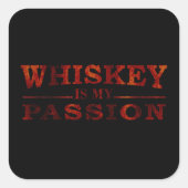 Grappige citaten over Whiskey liefhebber Vierkante Sticker (Voorkant)
