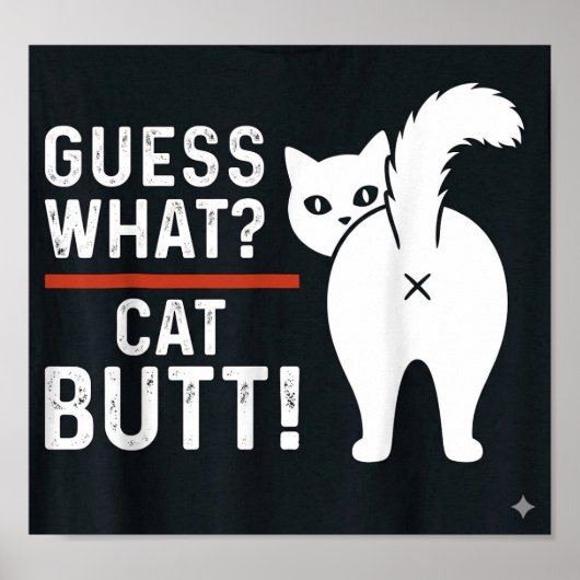 grappige citaten: Raad eens? Katten KONT Poster (Voorkant)
