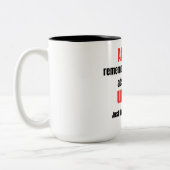 grappige citaten  tweekleurige koffiemok (Links)