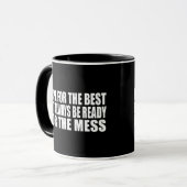 Grappige citaten uit bekende sarcastische gezegden mok (Voorkant links)