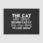 grappige citaten van de slaapkat tissuepapier (Voorkant)