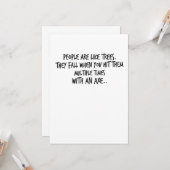 Grappige citaten van Halloween Mensen zijn als bom Kaart (Voorkant / Achterkant in situ)