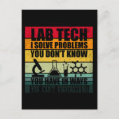 Grappige citaten van labtechnici laboratoriumtechn briefkaart (Voorkant)