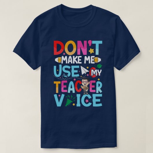 Grappige citaten van leraren t-shirt (Design voorkant)