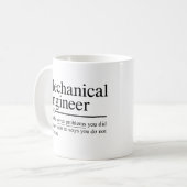 grappige citaten voor Mechanical Engineer Koffiemok (Voorkant links)