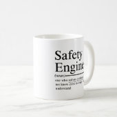 grappige citaten voor Safety Engineer Koffiemok (Voorkant rechts)