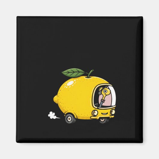 Grappige Citroen Auto Flamingo 1 Magneet (Voorkant)