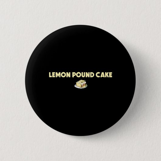 Grappige Citroen Pound Cake Ronde Button 5,7 Cm (Voorkant)