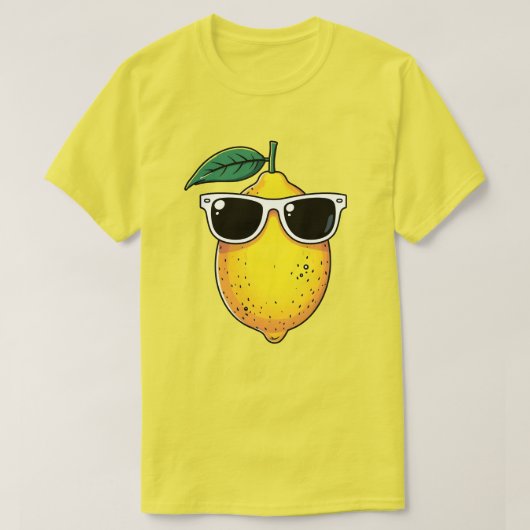 Grappige citroen zonnebril t-shirt (Design voorkant)