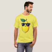 Grappige citroen zonnebril t-shirt (Voorkant volledig)