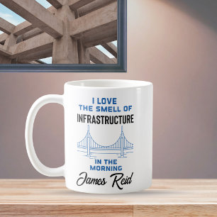 Grappige civiele techniek brug ingenieur koffiemok
