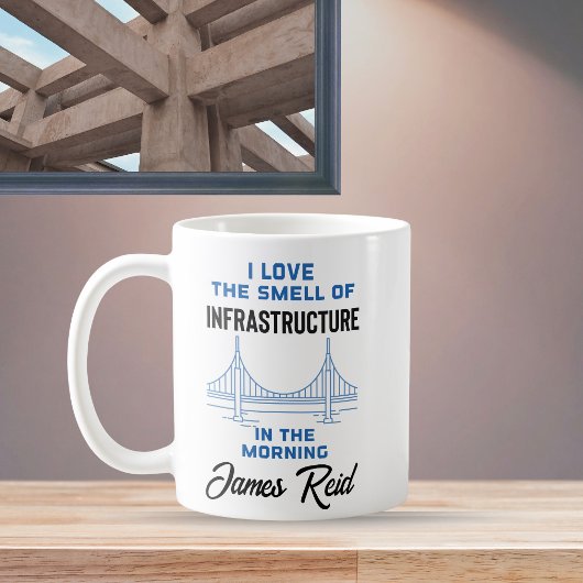 Grappige civiele techniek brug ingenieur koffiemok