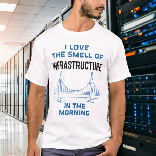 Grappige civiele techniek brug ingenieur t-shirt