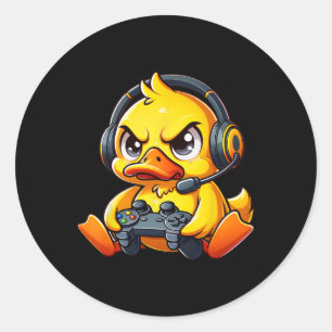 Grappige Ck Naar School Gamer Jongens Meisjes Kind Ronde Sticker
