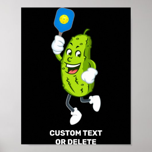 Grappige Ckle Speelt Ckleball Tekst Poster (Voorkant)