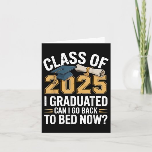 Grappige CL van 2025 Ik ben afgestudeerd Kan ik we Kaart (Voorkant)