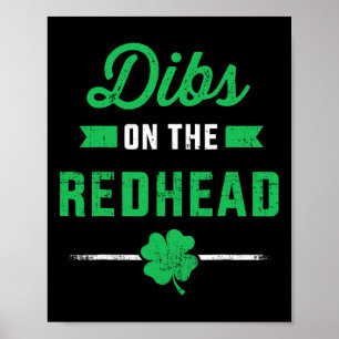 Grappige claim op de roodharige voor St. Patrick's Poster