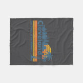 Grappige Cleveland Silhouette San Diego Van Het Mi Fleece Deken (Voorkant (Horizontaal))